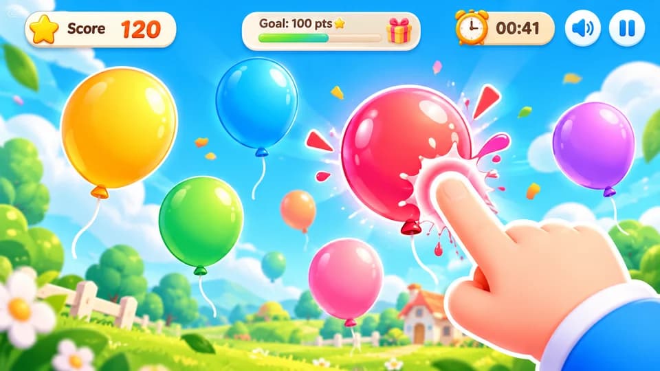 Minh hoạ game Balloon Pop