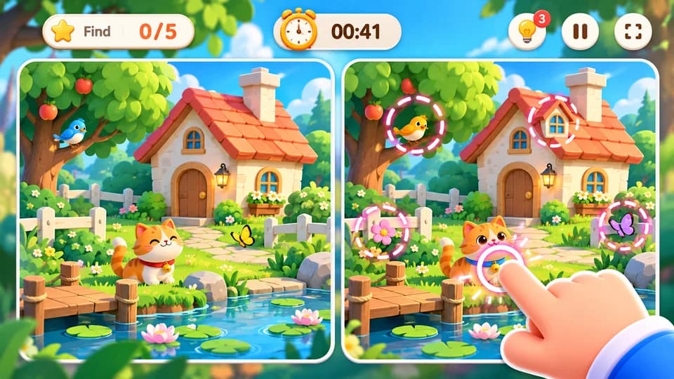 Minh hoạ game Spot the Difference