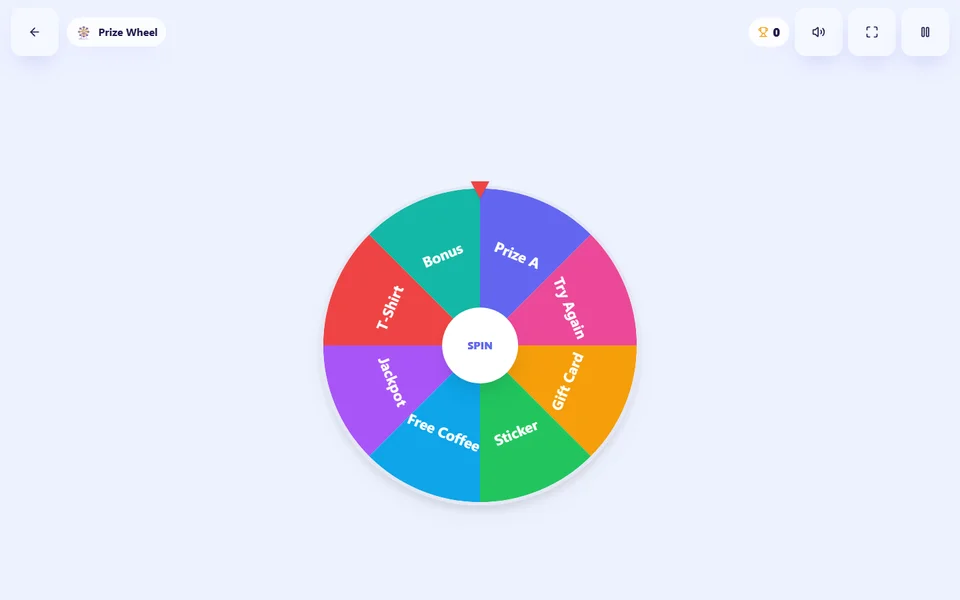 Minh hoạ game Lucky Wheel
